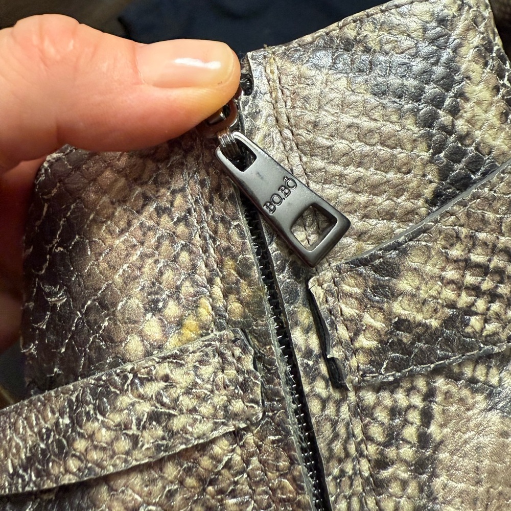 Bo.B Python Embossed Leather Ankle Boots Multi-St… - image 6